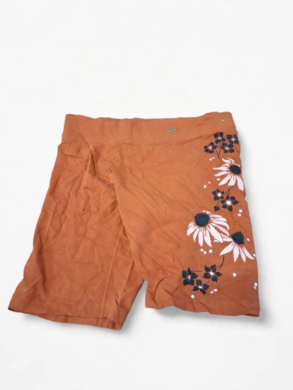 Nike Orange Floral Shorts Size L
